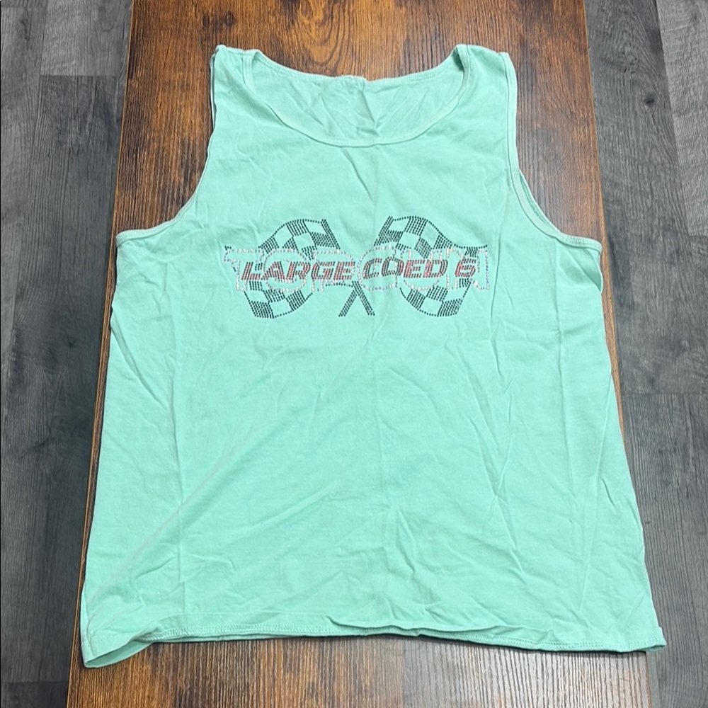 Green Tglc Gran Turismo Theme Tank Top.